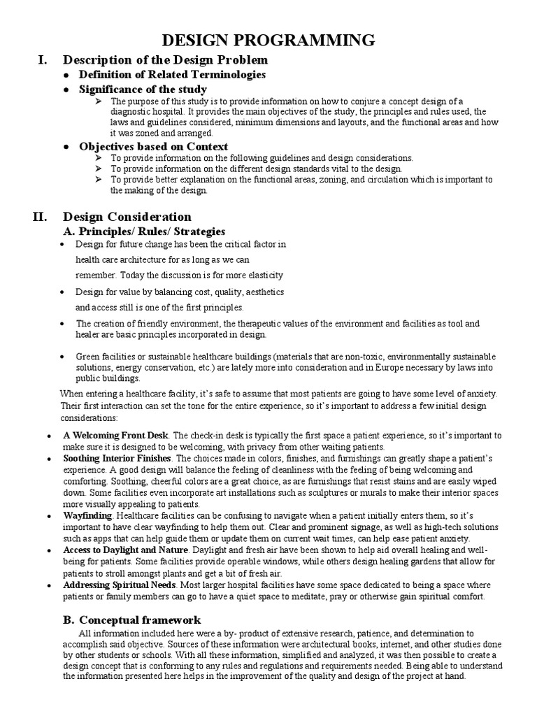 Diagnostic Center Design Guidelines | PDF | Hospital | Design