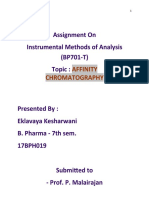 Assignment 2 Affinity Chromatography Eklavaya Kesharwani 17BPH019