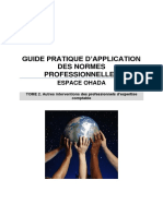 OHADA - Guide Pratique D Application Des Normes Professionnelles Espace OHADA TOME 2 Final Apres Atelier