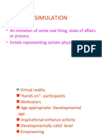 Simulation: - An Imitation of Some Real Thing, State of Affairs or Process - Entails Representing Certain Physical System