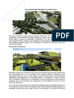 Know About Sustainable Design in Architecture