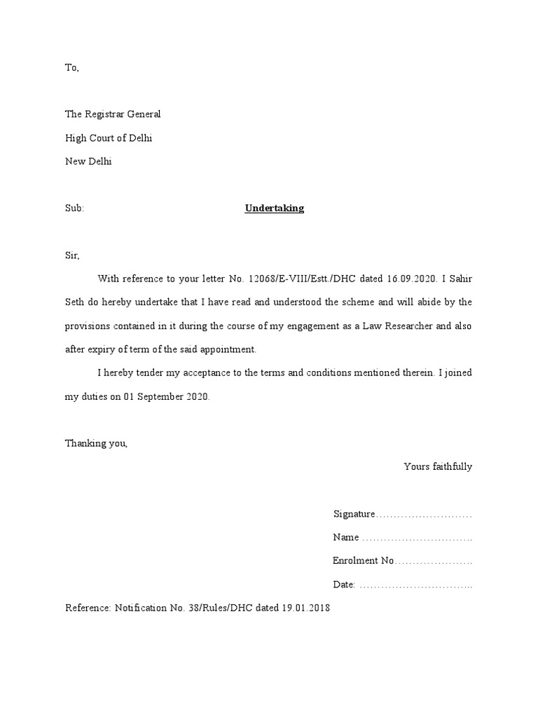 Letter To Registrar PDF