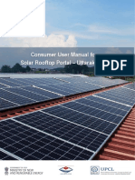 Consumer User Manual For Solar Rooftop Portal - Uttarakhand