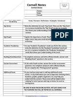 Cornell Notes Template 3 PDF