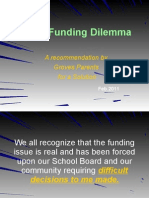 GAPS Funding Dilemma: A Recommendation by Groves Parents For A Solution