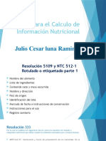 Bases para el Calculo de Información Nutricional (1)