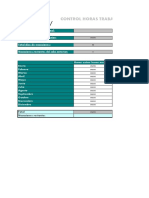 Dashboard Horas Trabajadas en Excel