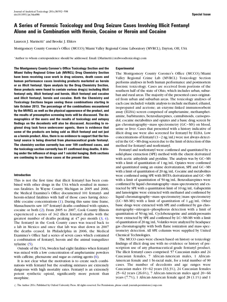 A Series of Forensic Toxicology and Drug Seizure Cases Involving ...