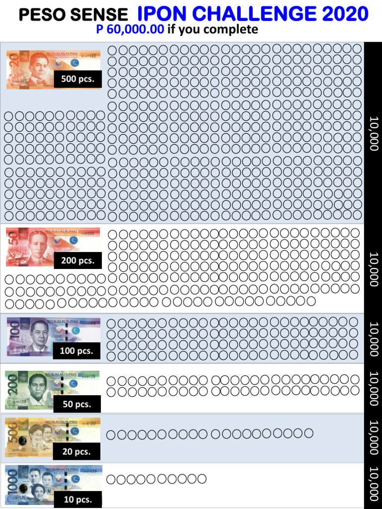 Ipon Challenge Printable PDF PDF