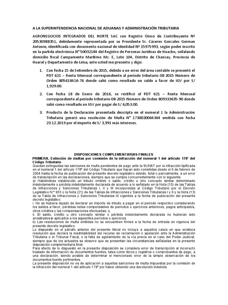 Escrito Formulario 194 Descargar Gratis Pdf Gobierno Poder