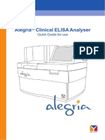 Alegria Clinical ELISA Analyser: Quick Guide