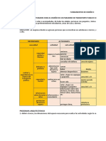 Necesidades y Actividades de Paradero