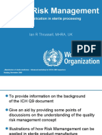 Quality Risk Management: & Its Application in Sterile Processing