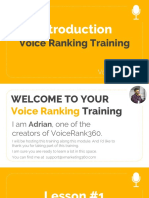 VoiceRank360 - Advance Training