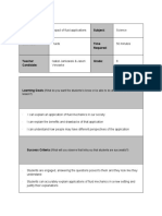 Leson Plan Social Economic and Environmental Impact of Fluid Applications