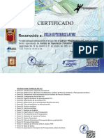 Certificado: Delia Gutierrez Layme