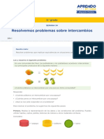 Resolvemos Problemas Sobre Intercambios: 5. Grado