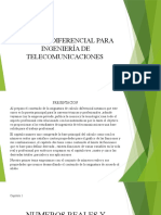 CALCULO DIFERENCIAL   INGENIERIA DE TELECOMUNICACIONES