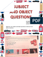 Subject and Object Questions (Once)