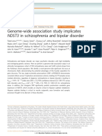 Genome-Wide Association Study Implicates NDST3 in Schizophrenia and Bipolar Disorder