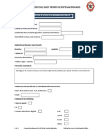 Formulario de Solicitud de Informacion Publica