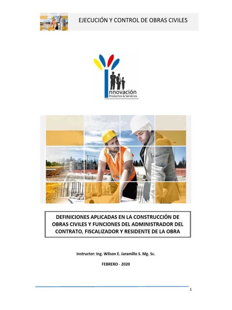 Ejecución y Control de Obras Civiles PDF | PDF | Presupuesto ...