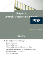 Control Structures I (Selection)