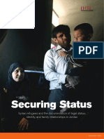 Securing Status: Syrian Refugees and The Documentation of Legal Status, Identity, and Family Relationships in Jordan