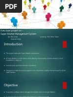 Data Base Project on:-Super-Market Management System