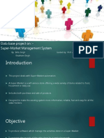 Data Base Project on:-Super-Market Management System
