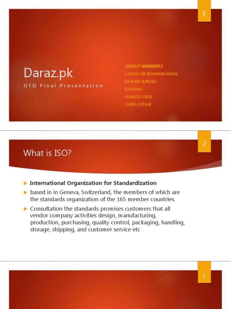 Daraz.pk: E-Commerce Insights & ISO Implementation | PDF | Quality ...