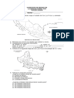 Ejercicios de Repaso La Entidad Donde Vivo 3er Grado PDF