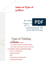 Presentation On Types of Trickling Filters: By:Muttu J Hugar 1Ms14Cv072 Ms Rama Ia H Institute of Tecchonology