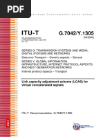 Itu-T: Link Capacity Adjustment Scheme (LCAS) For Virtual Concatenated Signals