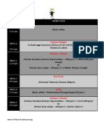 Meal Menu Plan for Weight Loss and Health