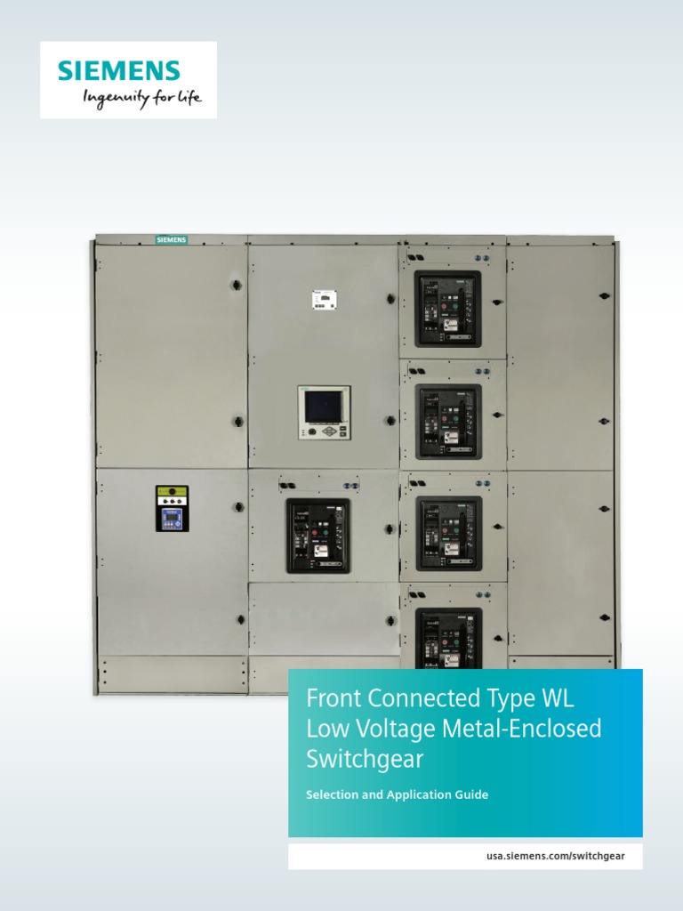 Front Connected Type WL Low Voltage Metal-Enclosed Switchgear | PDF ...