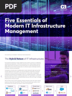 Five Essentials of Modern IT Infrastructure Management