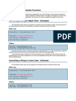 PHP - String Capitalization Functions