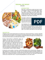 Samanta Ruiz-Personal Diet Report Project