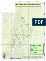 Mapa de Posibles Zonas para Monumentación: Simbología