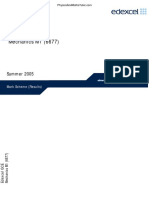 June 2005 MS - M1 Edexcel