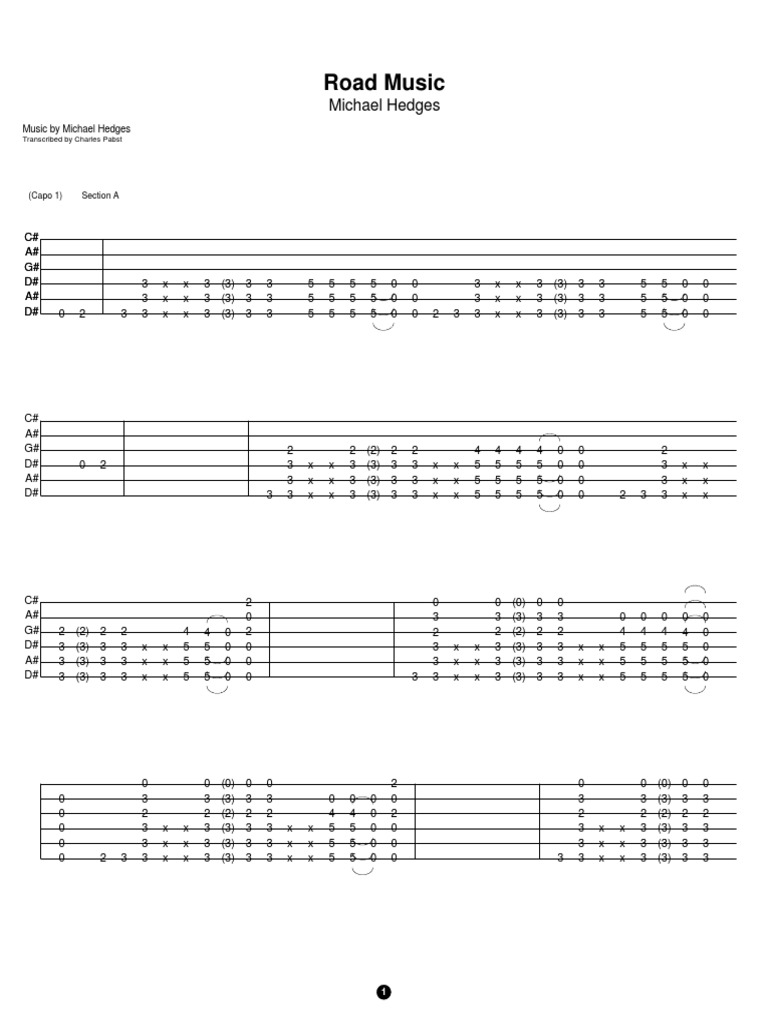 Road Music: Michael Hedges | PDF | Teaching Methods & Materials