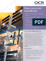 Ah Physics Course Spec | PDF | Stars | General Relativity