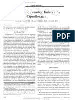 Cholestatic Jaundice Induced by Cipro Oxacin: Case Report