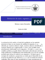 Estimación de Razón, Regresión y Diferencia: Bulmaro Juárez Hernández