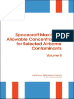 Committee On Spacecraft Exposure Guidelines, Committee On Toxicology, National Research Council - Spacecraft Maximum Allowable Concentrations For Selected Airborne Contaminants - Volume 5 (2008) PDF