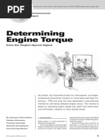 Determining Engine Torque: From The Engine-Speed Signal