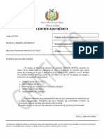 Certificado Medico