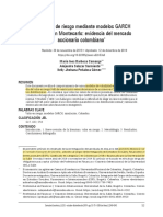 Modelación GARCH para Riesgo en Mercado Colombiano