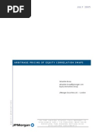 [JP Morgan] Abritrage Pricing of Equity Correlation Swaps